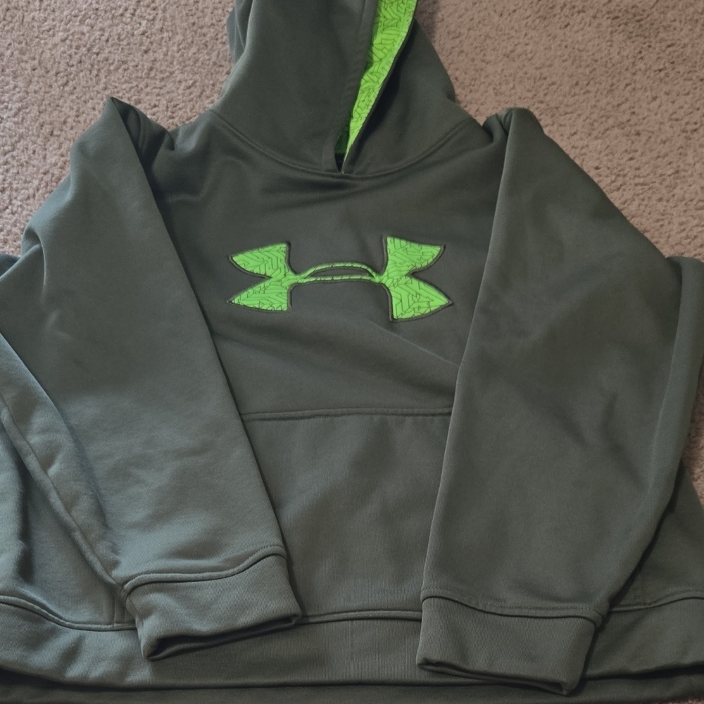 Under Armour Green Hoodie for Kids - Picture 1 of 8